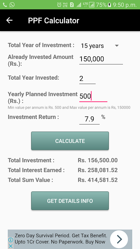 My Finance Calculator Screenshot 4