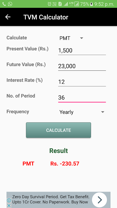 My Finance Calculator Screenshot 3