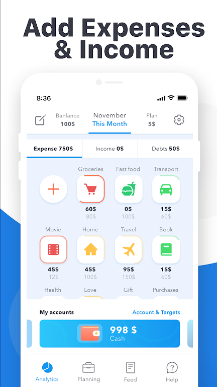 Expense tracker, Money manager Screenshot 1