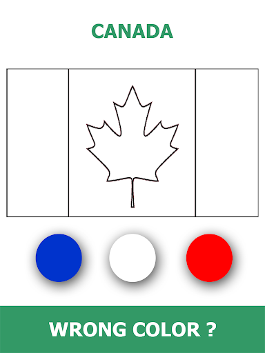 Flag Quiz Gallery : Guess Name, Guess Flag Color Screenshot 1