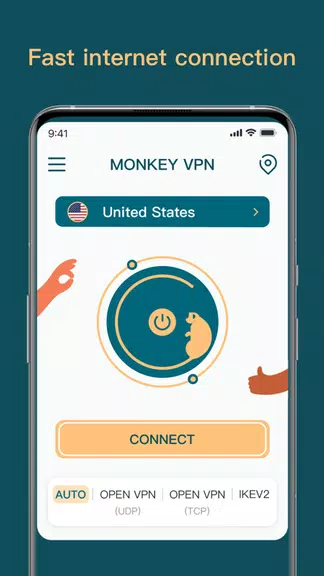 Monkey VPN - Fast & Secure Screenshot 1