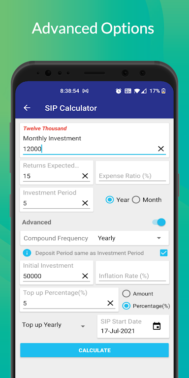 SIP Planner & SIP Calculator Screenshot 2