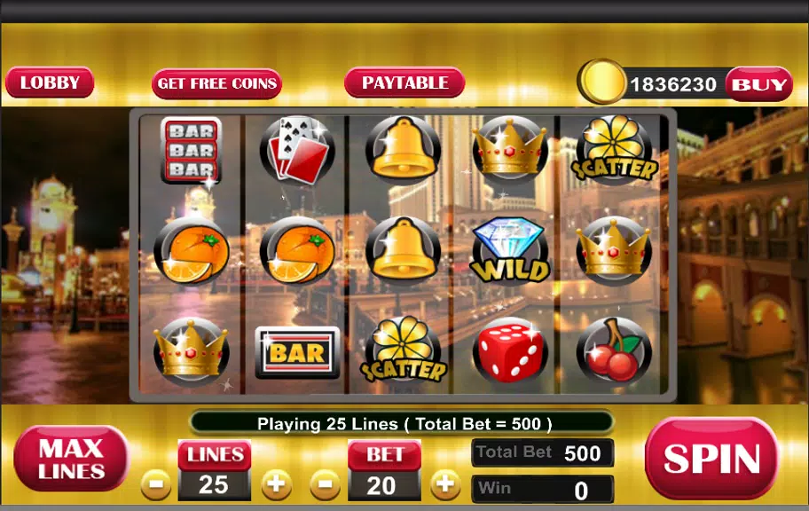 Royal Deluxe Vegas Casino Slot Screenshot 1