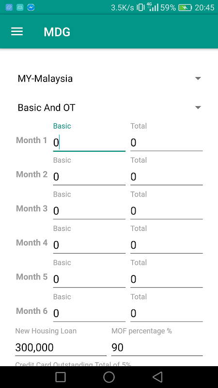 MDG CALCULATOR Screenshot 3