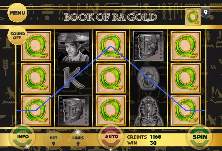 Book of RA Gold Slot Screenshot 3