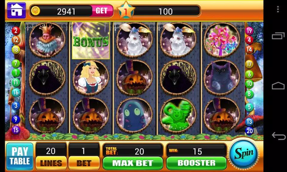 Alice in Magic World Slots-Vegas Slot Machine Game Screenshot 1