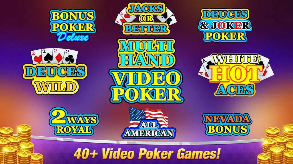 Video Poker - Classic Games Screenshot 1