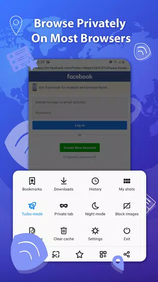 Web Browser - VPN Private & Fast Screenshot 2