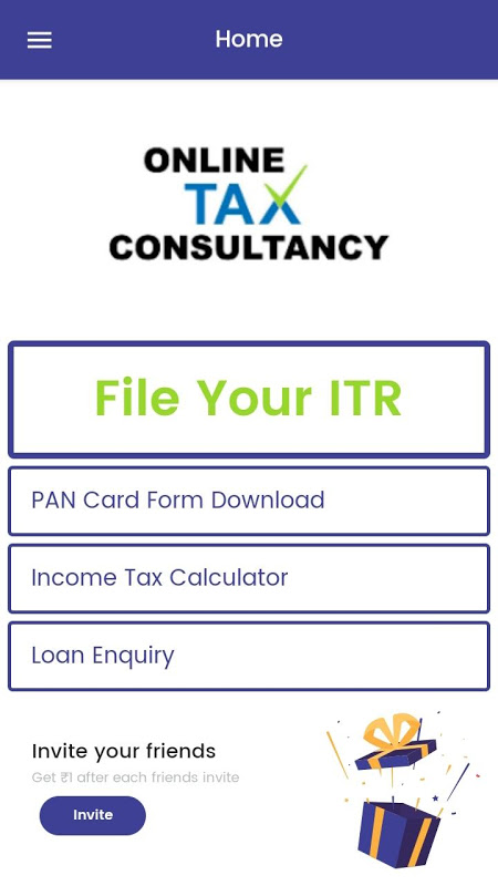 Income Tax Return Filling - Online Tax Consultancy Screenshot 1