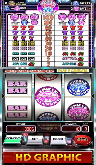 Slots Triple Double Diamond Screenshot 2