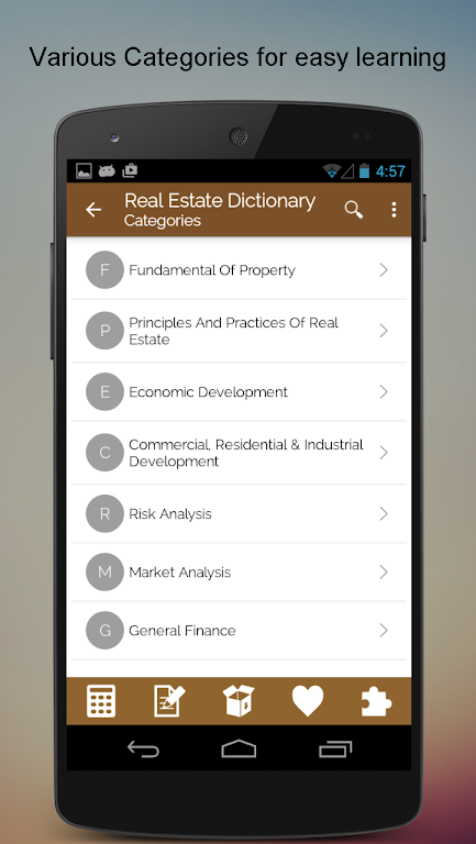 Real Estate Dictionary Screenshot 2