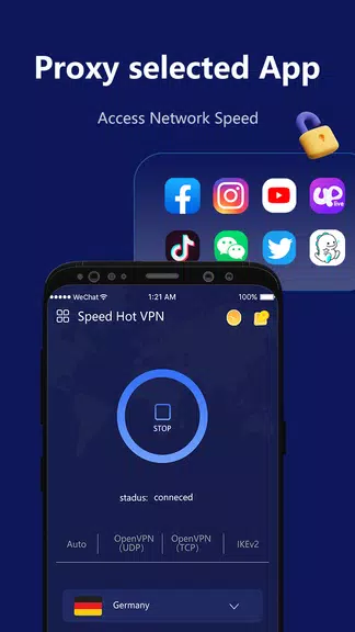 Speed Hot VPN-Fast, Secure, Free Screenshot 2