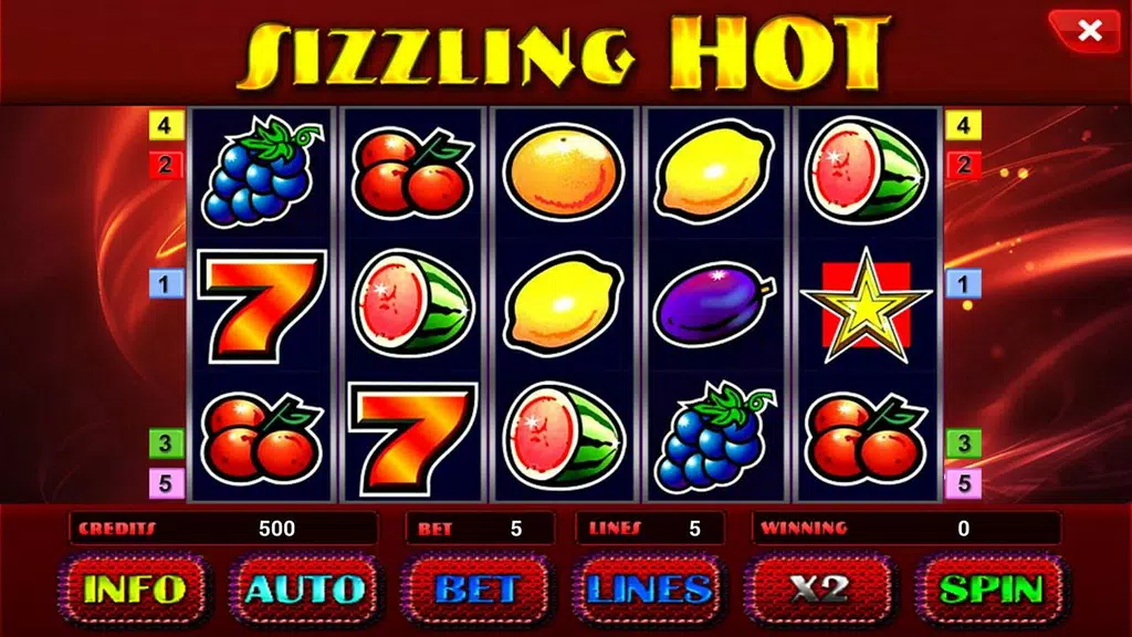 Sizzling Hot Deluxe slot Screenshot 1