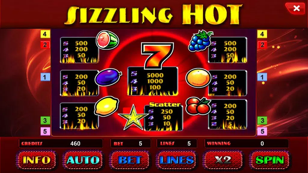 Sizzling Hot Deluxe slot Screenshot 2