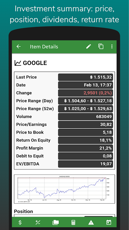 InvestControl - Investments Screenshot 2