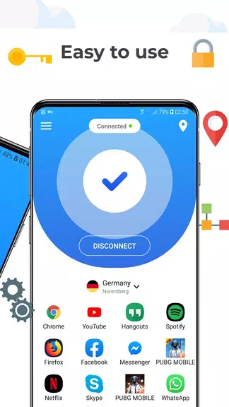 ExaVPN – Fast and Free VPN for WiFi Protection Screenshot 2