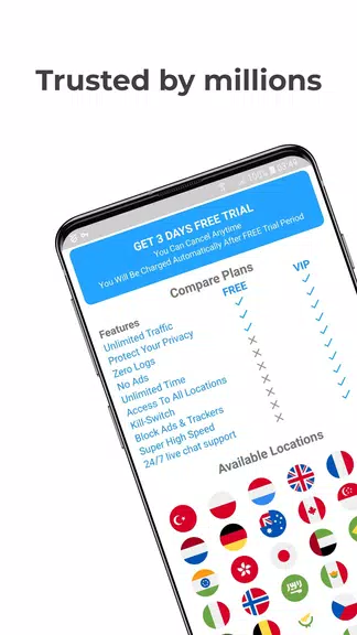 ExaVPN – Fast and Free VPN for WiFi Protection Screenshot 4