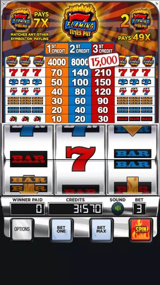 Flaming Hot 7 Times Pay Slots Screenshot 1