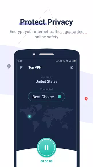 Top VPN - Secure, Private, Free Internet Unlimited Screenshot 2