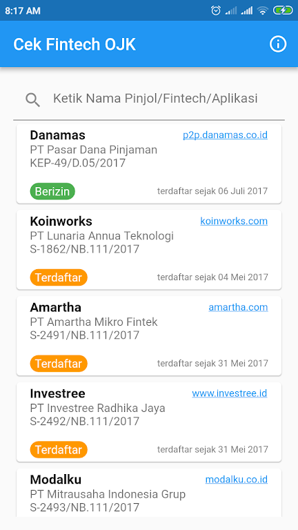 Cek Fintech Pinjol OJK Screenshot 2