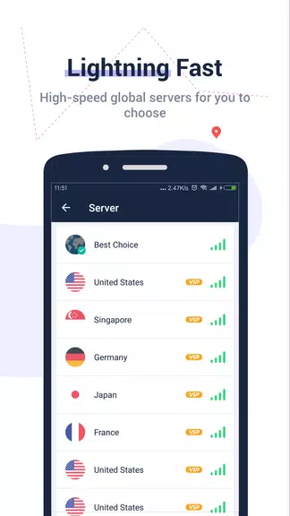 Top VPN - Secure, Private, Free Internet Unlimited Screenshot 3