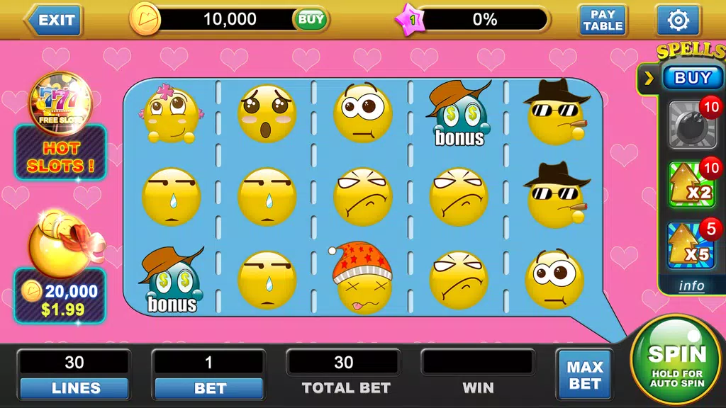 Free Slot Machine Casino-Emoji Screenshot 1