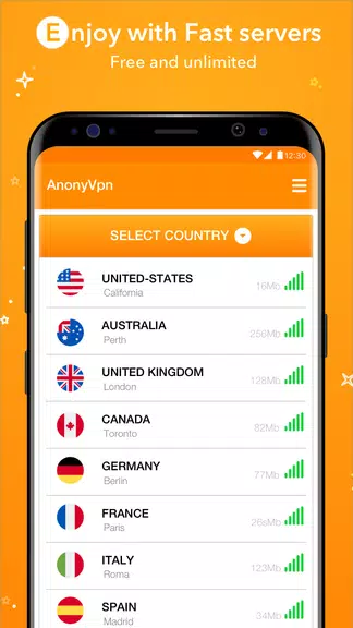 AnonyVpn - Free vpn & Unlimited Screenshot 4
