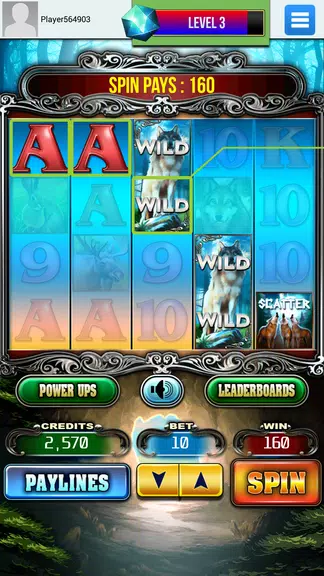 Wolf Chase Slots Machine Screenshot 4