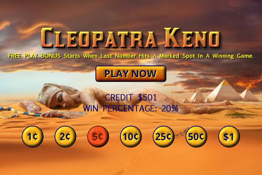 Cleo Keno - Pharoahs Bonus Screenshot 3