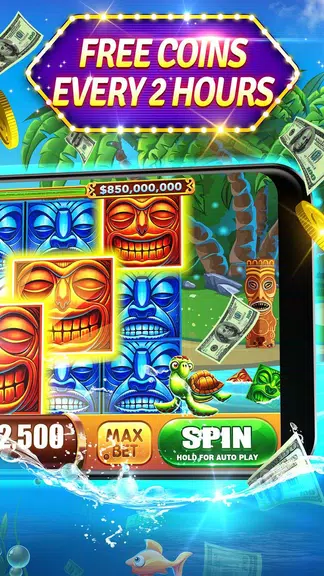 Slots - Tiki Riches Hot Vegas Slot Machines Online Screenshot 2