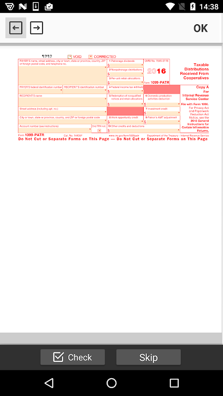 PDF Form 1099 PATR for IRS: Sign Tax Digital eForm Screenshot 4