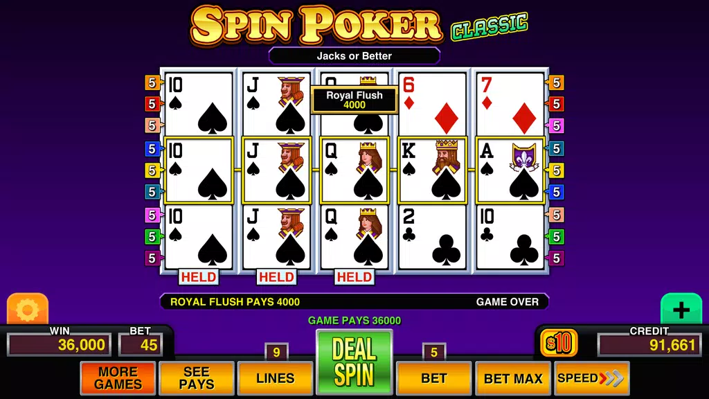 Spin Poker Pro™ - Video Slots Screenshot 4
