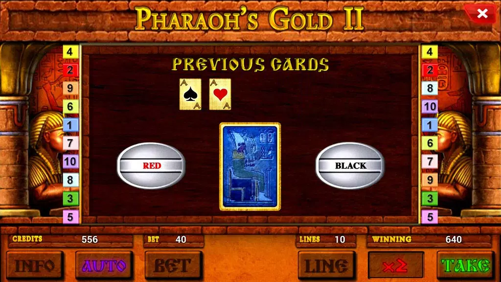 Pharaoh's Gold II Deluxe slot Screenshot 4