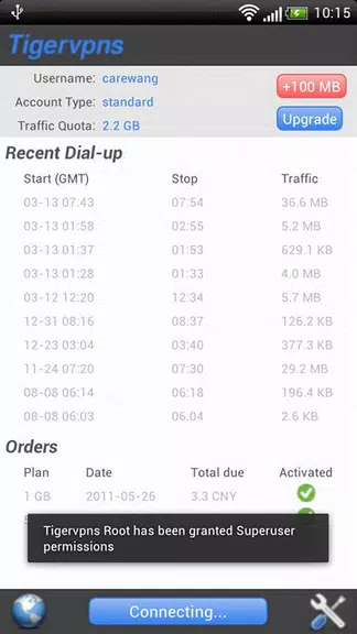 Tigervpns Vpn Client (Root) Screenshot 2