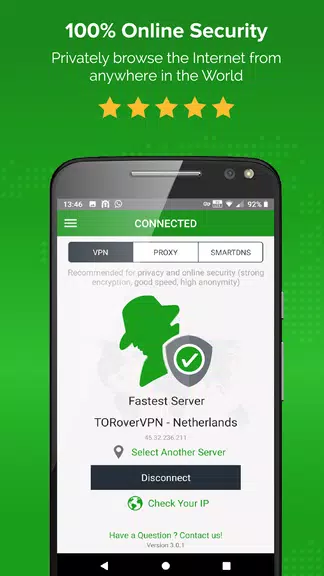 Unlimited VPN app - Simple and easy to use - ibVPN Screenshot 1