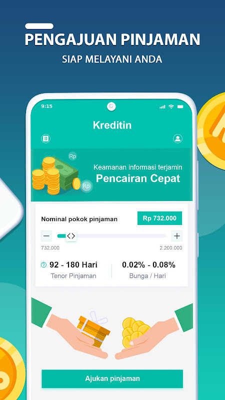 Kreditin - pinjaman tanpa agunan Screenshot 1
