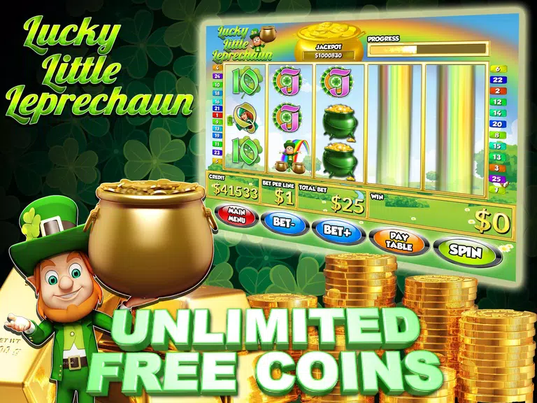 Lucky Little Leprechaun Vegas Slots Machine Screenshot 1