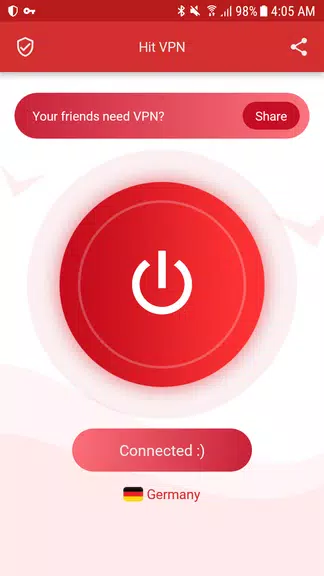 فیلتر شکن پرسرعت و قوی برای اندروید رایگان Hit Vpn Screenshot 1