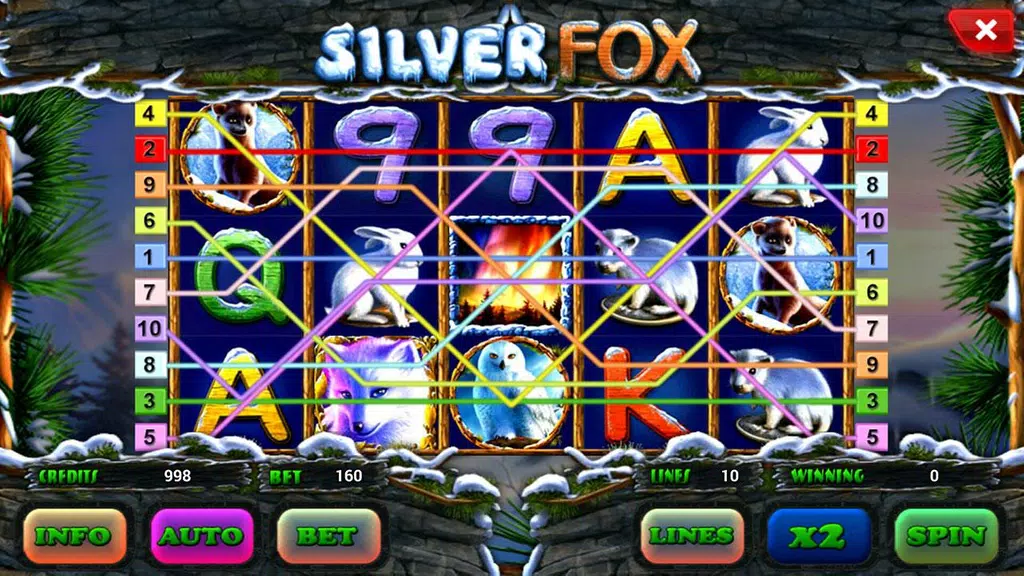 Silver Fox slot Screenshot 2