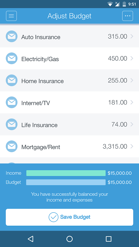 Mvelopes Budget App Screenshot 3