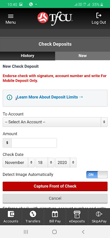 TFCU Mobile 1.1 Screenshot 2