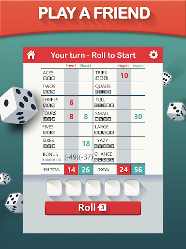 Yazy the best yatzy dice game Screenshot 1