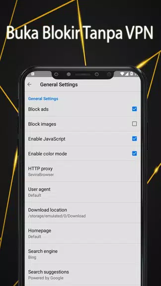 Sevira Browser Anti Blokir - Unblock without VPN Screenshot 3