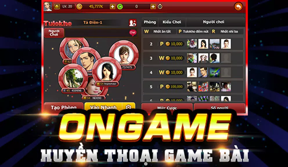Ongame Tú Lơ Khơ (game bài) Screenshot 2