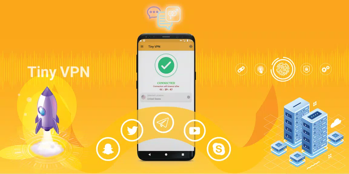 VPN : Tiny VPN, VPM Free, Unlimited beternet VPN Screenshot 4