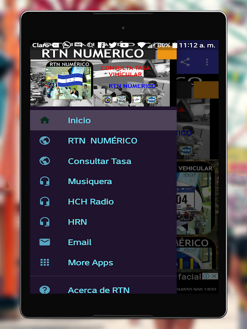 RTN Numérico Honduras Consulta Screenshot 2