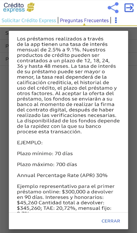 Crédito Express Screenshot 3