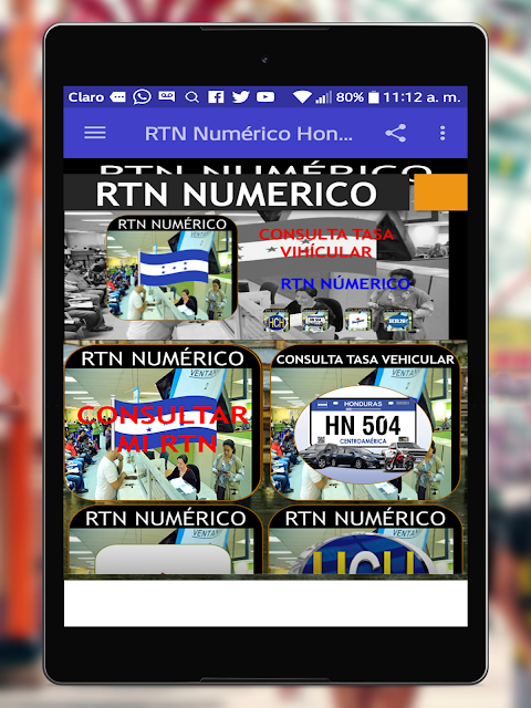 RTN Numérico Honduras Consulta Screenshot 3