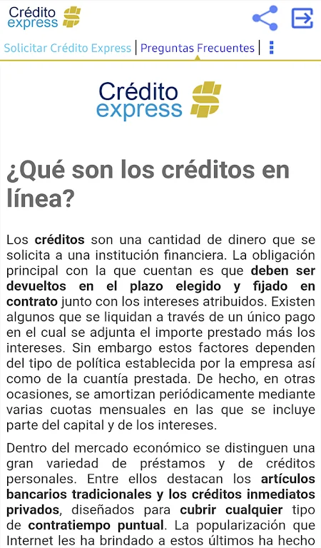 Crédito Express Screenshot 2