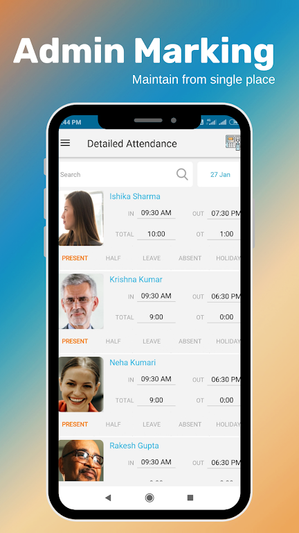 Staff GPS Attendance Salary Screenshot 3